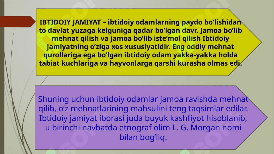 Ibtidoiy davrda o’zlashtirma xo’jalikning o’ziga xos xususiyatlari, mehnat qurollari 2