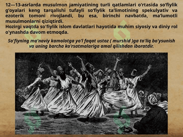 IX-XII asrlarda islom dini vatassavuf Tariqatlari. me’morchilik va sa’nat 4