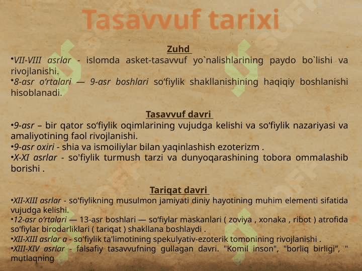 IX-XII asrlarda islom dini vatassavuf Tariqatlari. me’morchilik va sa’nat 5