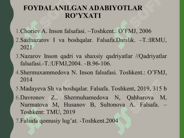 Inson falsafasi (Falsafiy antropologiya) 4