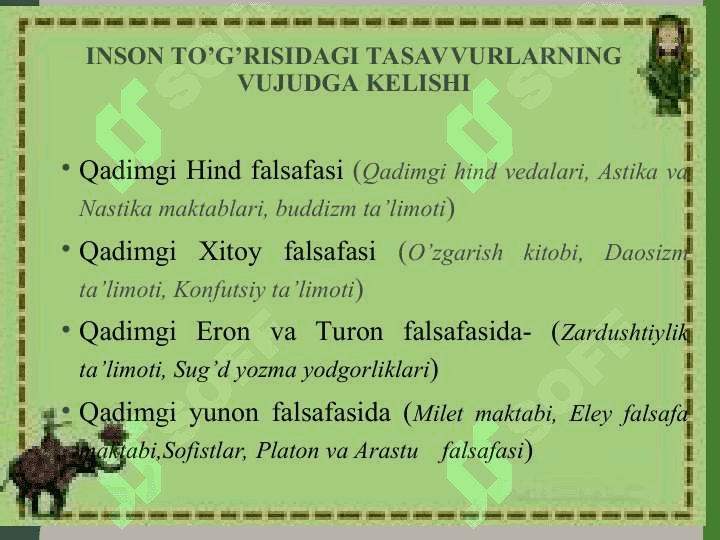 Inson falsafasi (Falsafiy antropologiya) 8