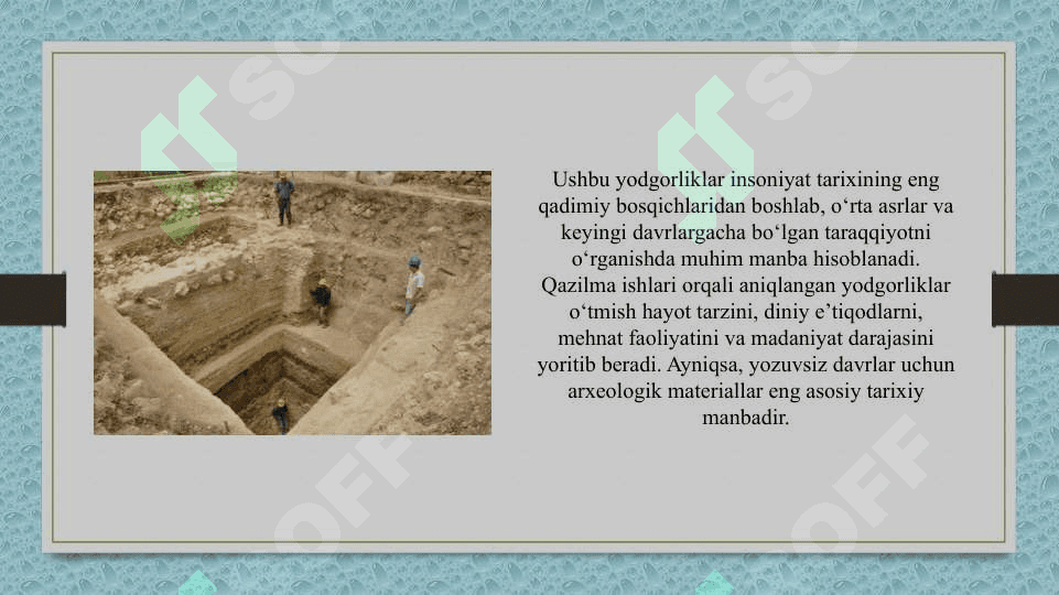 Arxeologik va me`moriy yodgorliklarni o`lkashunoslikda tutgan o`rni 3