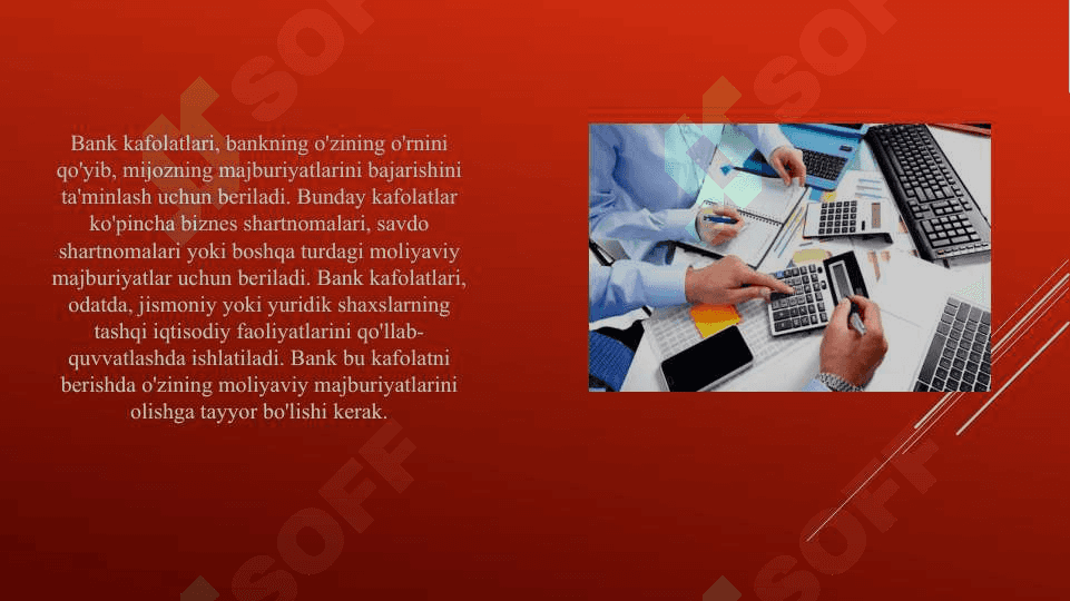 Banklarda berilgan kafolatlar hisobi 3