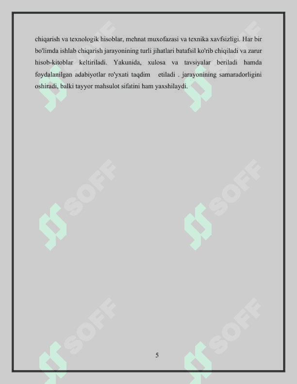 Gipsbeton bloklaridan devorbop materiallarni ishlab chiqarish jarayonini hisoblash 5