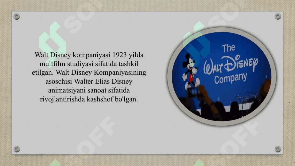 Uolt Disney kompaniyasi 2