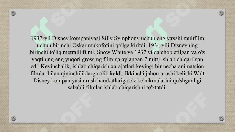 Uolt Disney kompaniyasi 4