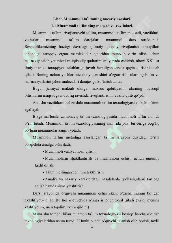 Gramatika va imlo o’rgatish jarayonida muommoli ta’lim elementla 6