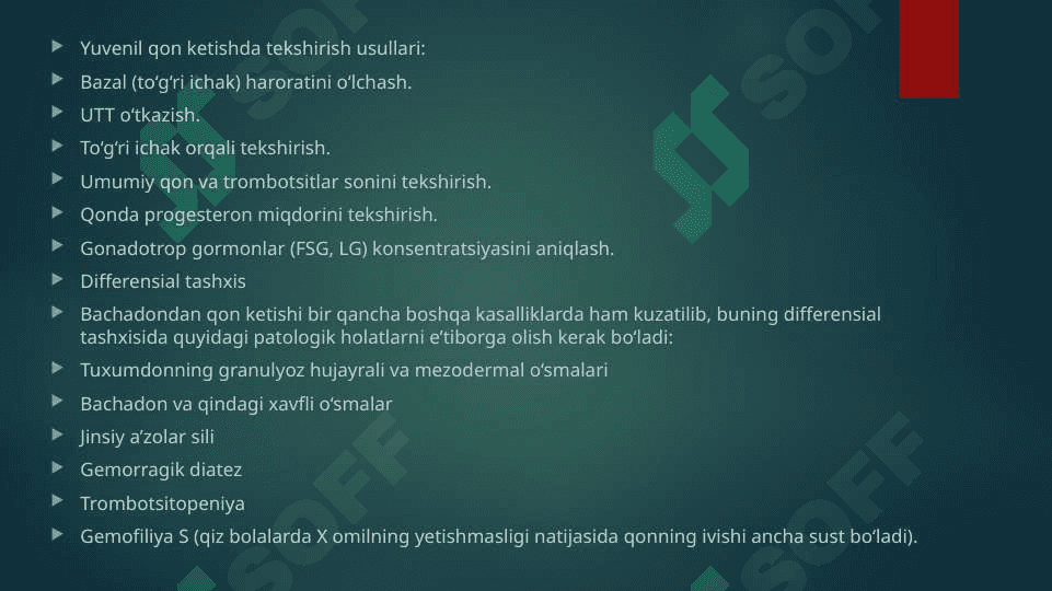 Bachadondan anomal qon ketishlari 7