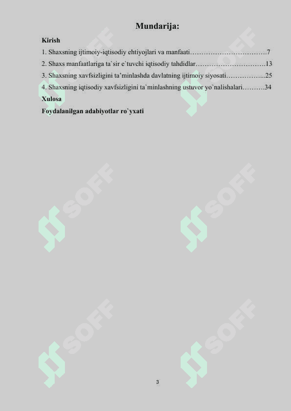 Shaxsning erkinliklari va iqtisodiy mustaqilligi 2