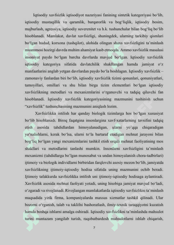 Shaxsning erkinliklari va iqtisodiy mustaqilligi 6