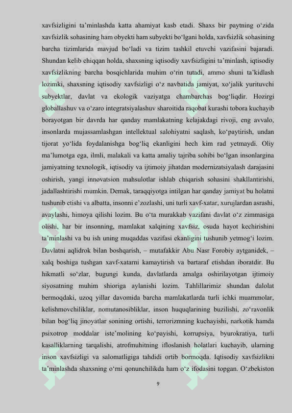 Shaxsning erkinliklari va iqtisodiy mustaqilligi 8