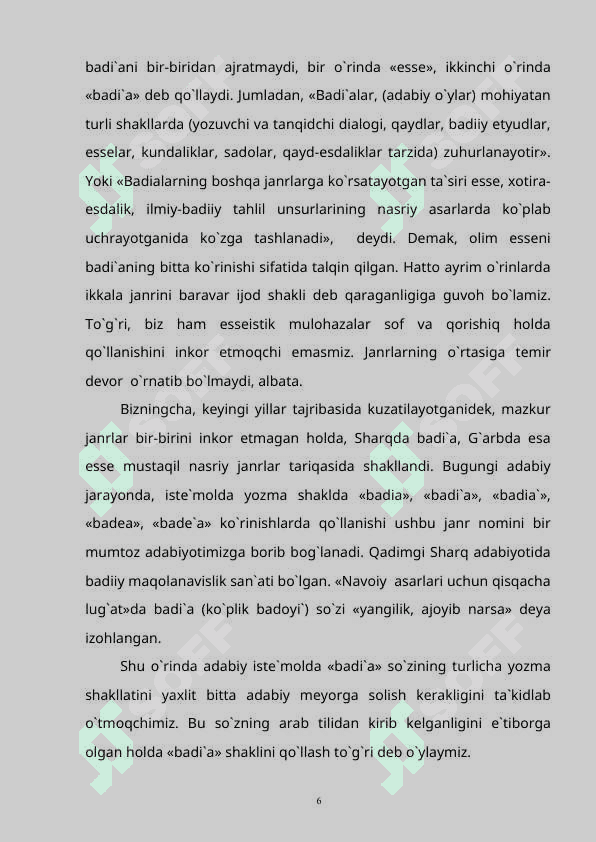 O'zbek adabiyotida esse janri va uning taraqqiyot tamoyillari 6