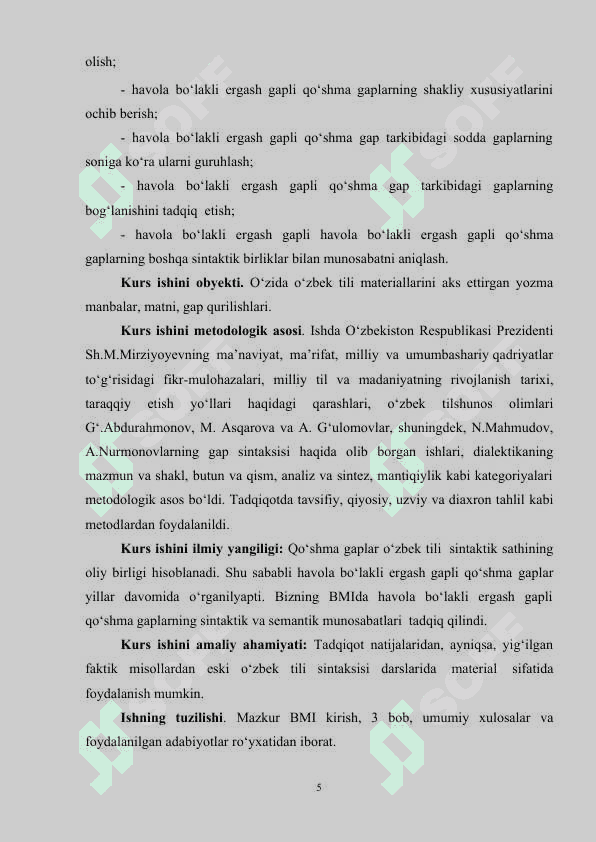 O'ZBEK TILIDA MUTONOSIB TARKIBLI QO'SHMA GAPLAR 5