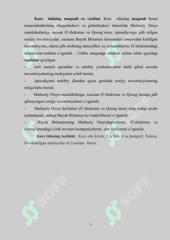 O'ZBEKISTONNING MARKAZIY OSIYO DAVLATLARI BILAN O'ZARO HAMKORLIGI. 3
