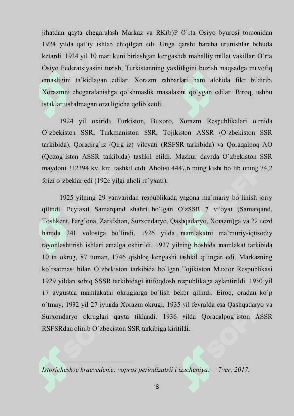 O'ZBEKISTONNING TARIXIY GEOGRAFIK JOYLASHUVINING O'ZIGA XOS JIHATLARI 8