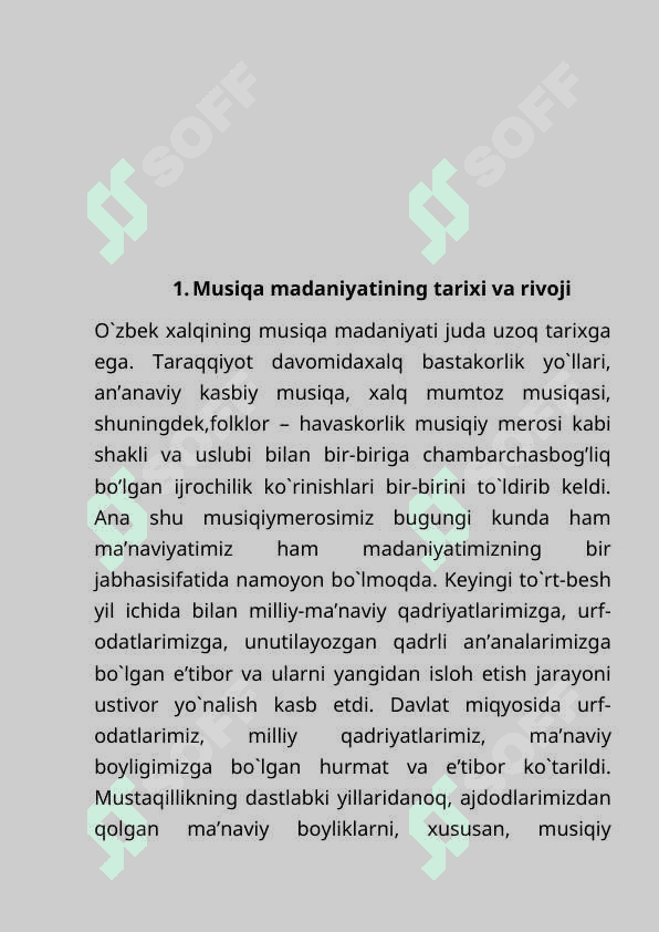 Musiqa madaniyatining ijtimoiy hayotdagi oʻrni 2
