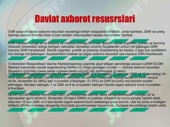 Axborot va uning turlariga turli sohalardan misollar keltiring. Axborotni fan uchun ahamiyati va xususiyatlarini 6