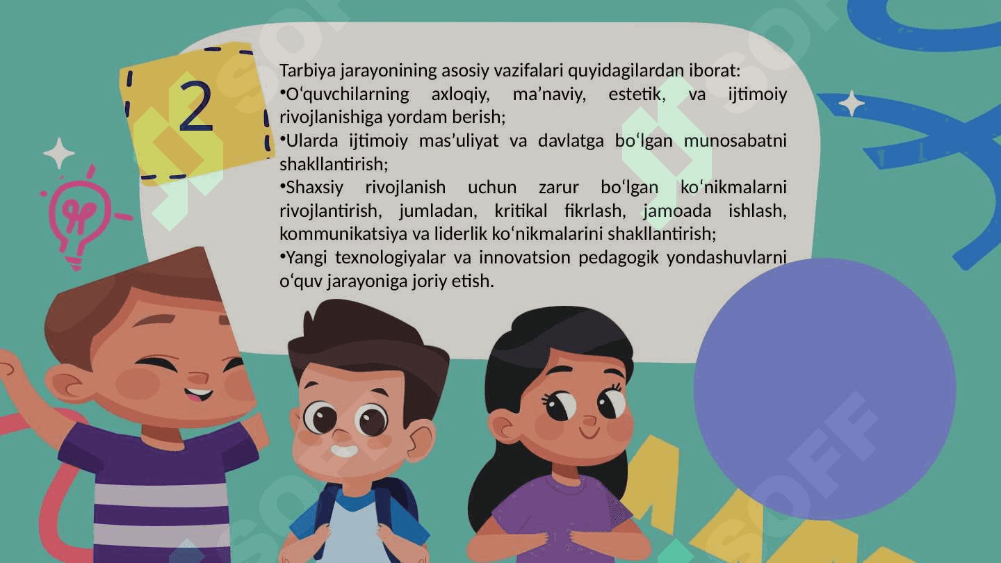 Tarbiya jarayonini tashkil etishda innovatsion texnologiyalari 4