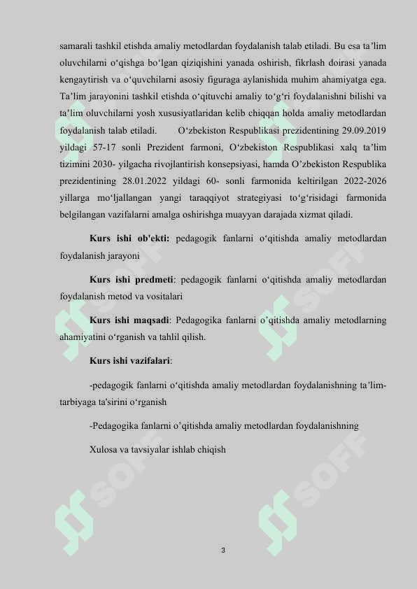 Pedagogika fanlarini o’qitishda amaliy metodlardan foydalanish 3