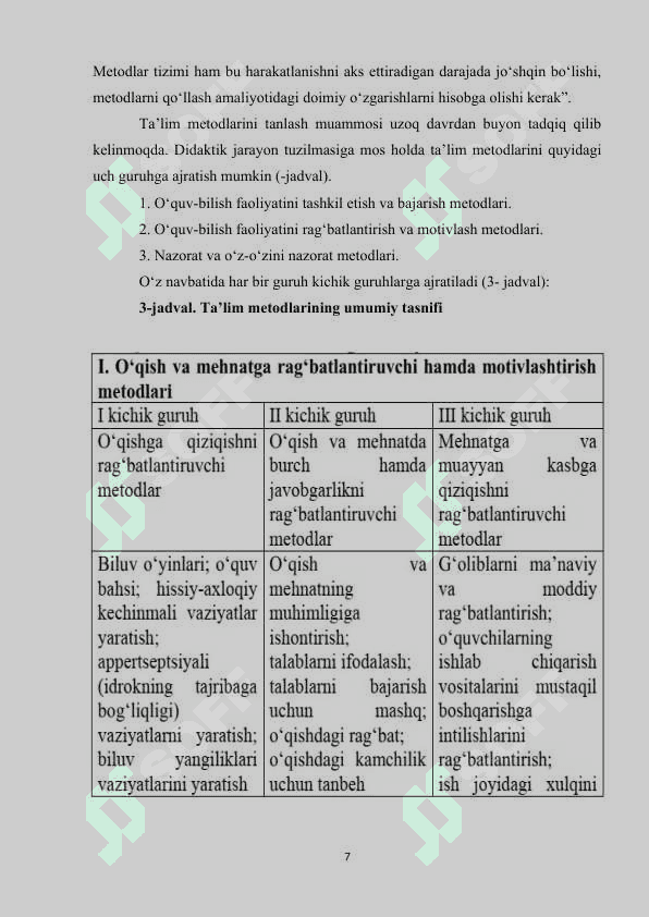 Pedagogika fanlarini o’qitishda og’zaki metodlardan foydalanish 7