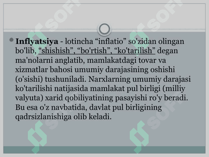 Inflyatsiya va ishsizlik o’rtasidagi bog’liklik. Fillips egri chizig’i 2