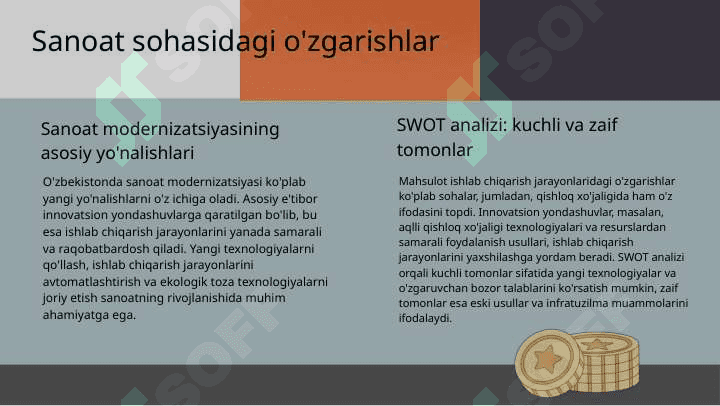 O'zbekistonda qishloq xojaligi va sanoat sohasidagi O'zgarishlar 4