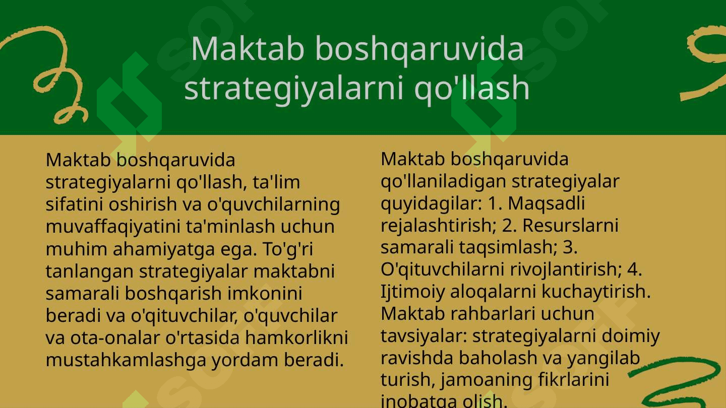 Mavzu: Maktabni boshqarish va unga rahbarlik qilish 4