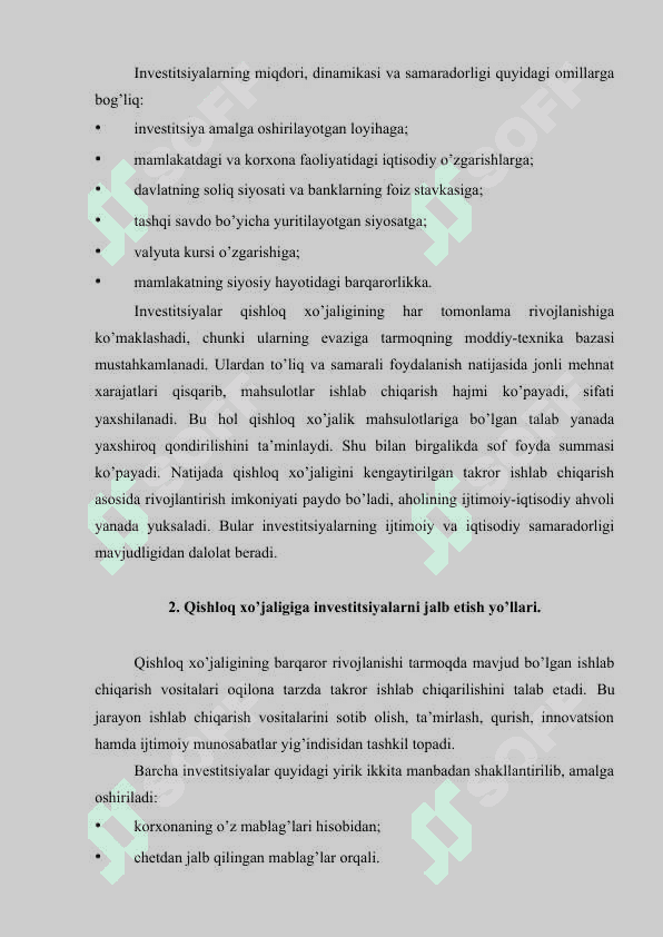 Qishloq xo'jaligida investitsiyalar hisobi va ularni moliyaviy hisobotda aks attirish 6