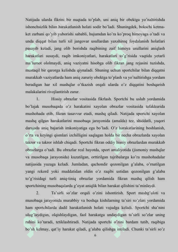 SPORTCHILARNING MUSOBOQA OLDI VA MUSOBAQAGA TAYYORLASHNING IJTIMOIY PSIXOLOGIK MUOMMOLARI 6