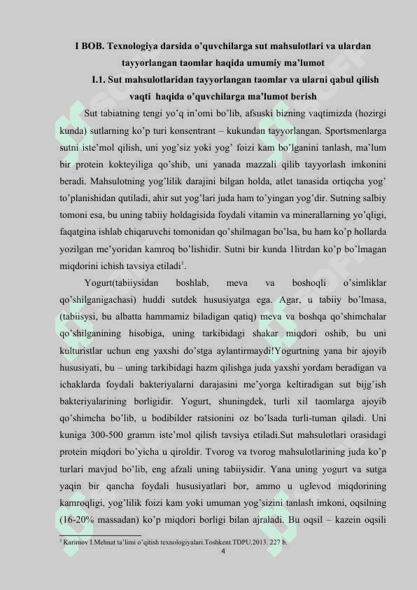 SUT MAXSULOTLARI VA ULARDAN TAYYORLANGAN TAOMLAR, ULARNI TAYYORLASH VA DASTURXONGA TORTISH 4
