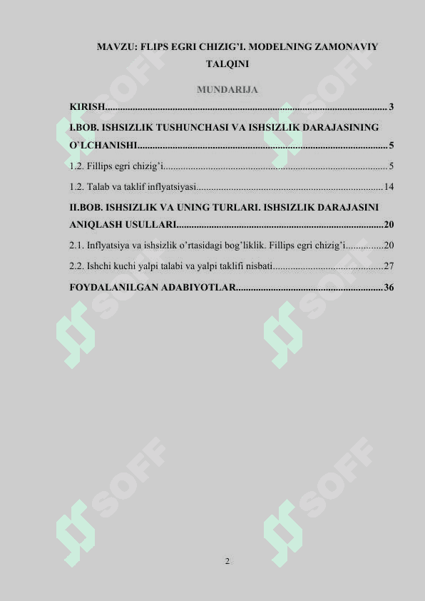 FLIPS EGRI CHIZIG’I. MODELNING ZAMONAVIY TALQINI 2