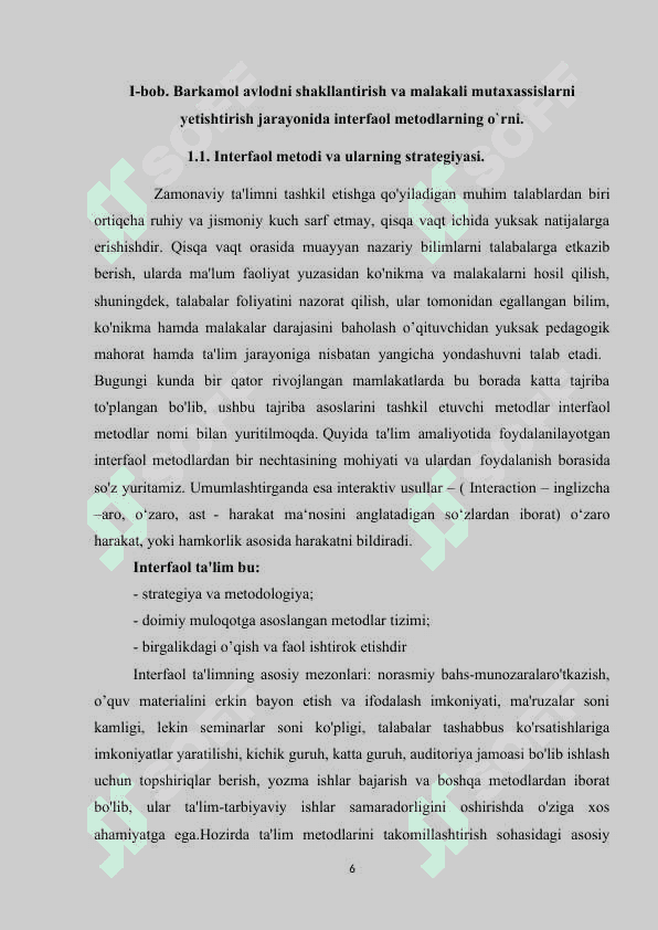 TA`LIMNING INTERFAOL METODLARI 6