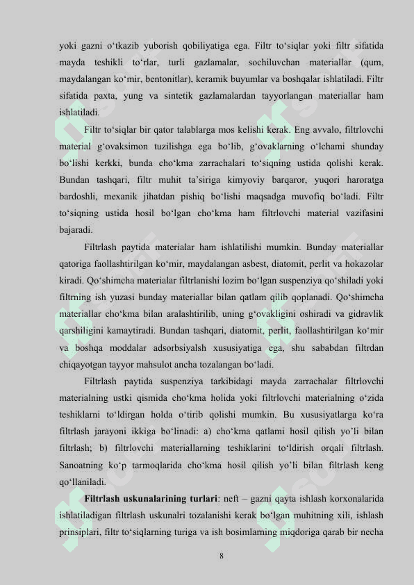 TABIIY GAZDAN BUTANNI AJRATIB OLISH 8