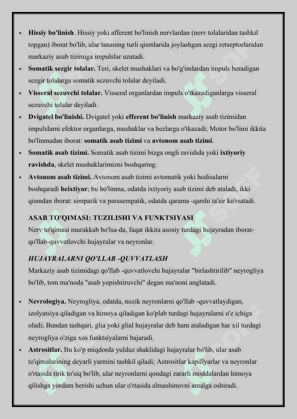 Asab tizimi patologik fiziologiyasi 5