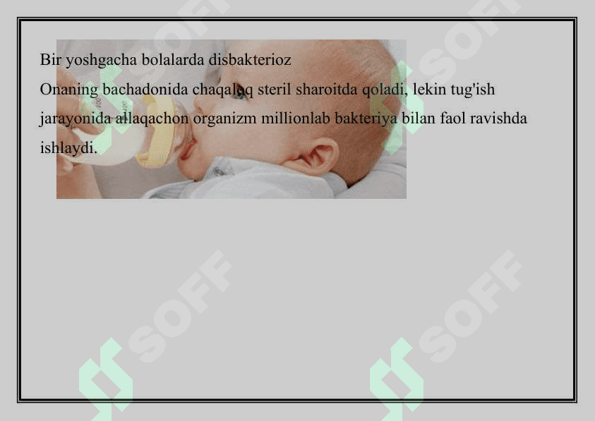 BOLALARDA DISBAKTERIOZ KECHISH XUSUSIYATLARI 4
