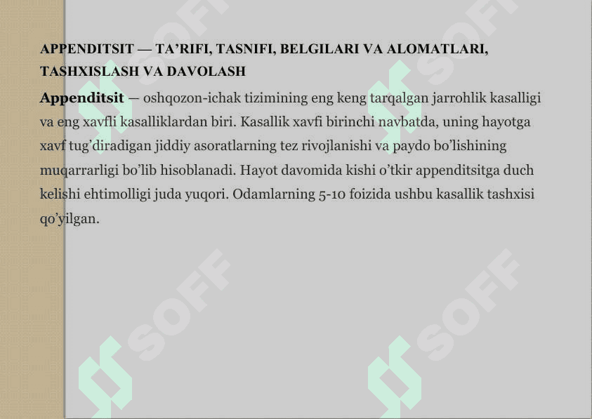 O'TKIR OPENDITSITNING YOSH BOLALARDA VA QARIYALARDA KECHISHINING O'ZIGA XOSLIGI 2