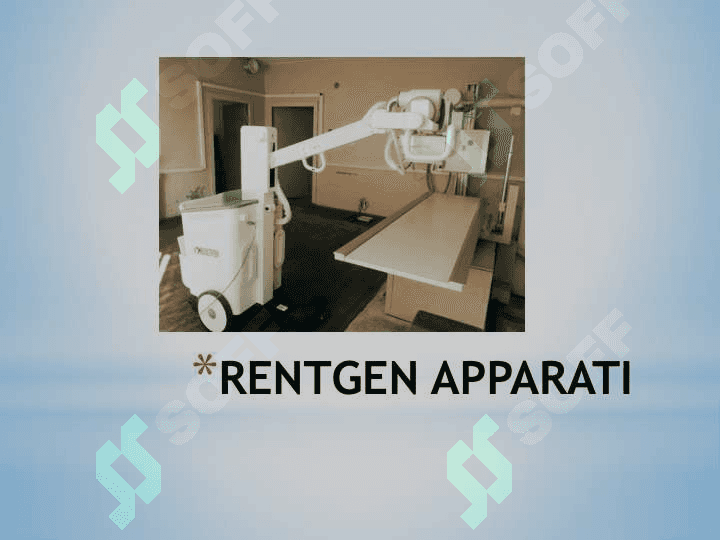 RENTGEN APPARATI, UZI,  MRT APPARATLARI 2