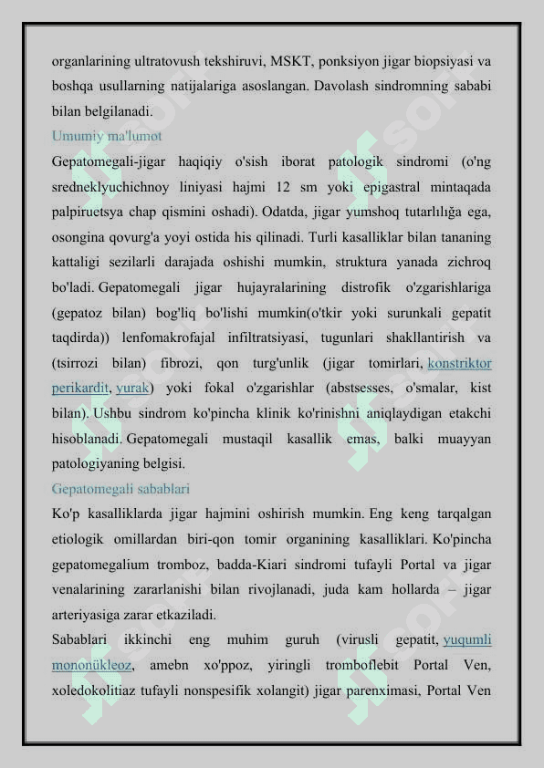 GEPATOMEGALIYA BILAN KECHUVCHI KASALLIKLAR ETIOPATOGENEZI 2