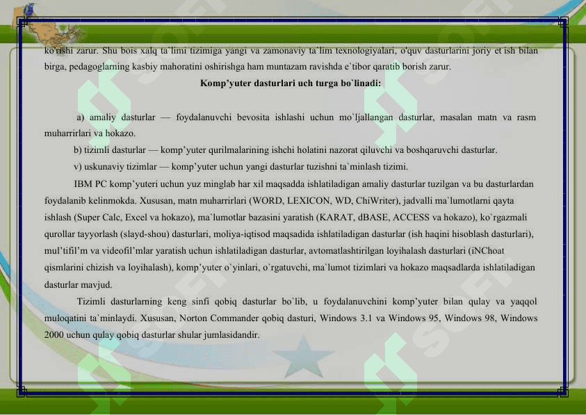 Pedagogik kompyuter dasturlari 3