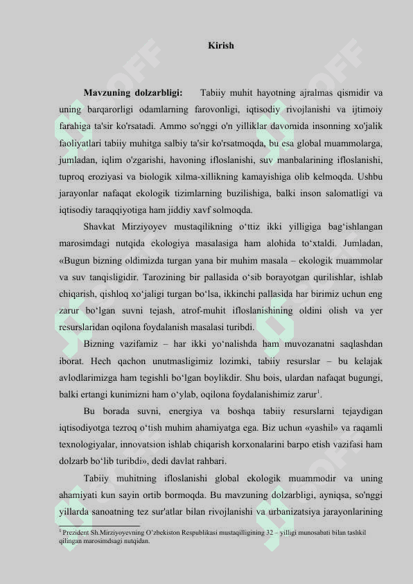 Tabiiy muhitning inson xo’jalik faoliyati ta’sirida ifloslanishi 3