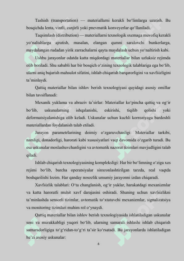 QATTIQ MATERIALLARNI TAQSIMLASHINI AVTOMATLASHTIRISH 5