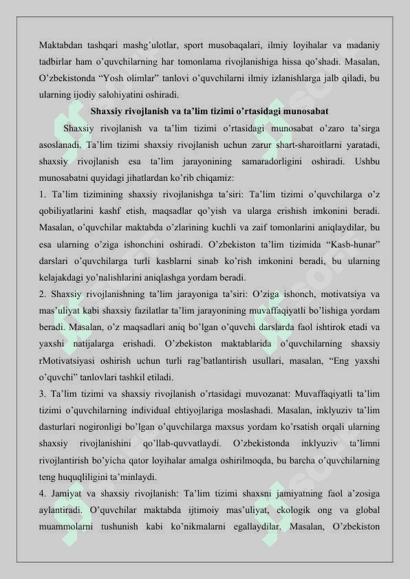 Umumiy o‘rta ta’lim jarayonida o‘quvchi shaxsini rivojlantirish konsepsiyasi 25 5