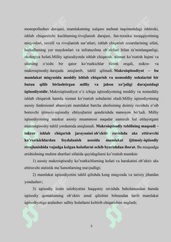 MILLIY IQTISODIYOT VA UNING MIKROIQTISODIY KO'RSATKICHLARI.MILLIY HISOBLAR TIZIMI 6