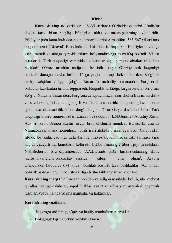 V. Bartolning o'rta osiyo arxelogiyasi rivojlanishida amalga oshirgan tadqiqotlari 2