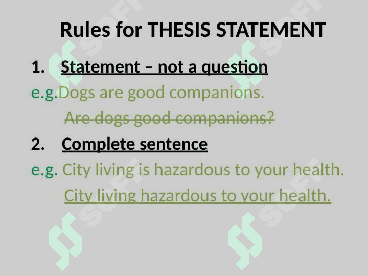 Thesis Statement 8