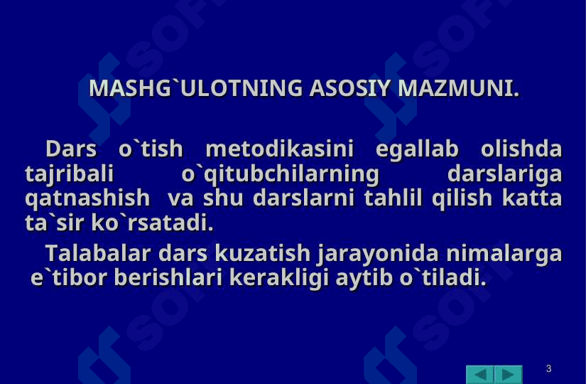 1-sinf matematika darslarini kuzatish va tahlil qilish 3