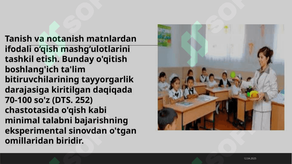 4-sinfda tanlovlarning mazmuni va ularni tashkil qilish usullariga topshiriqlar tizimini ishlab chiqish 7