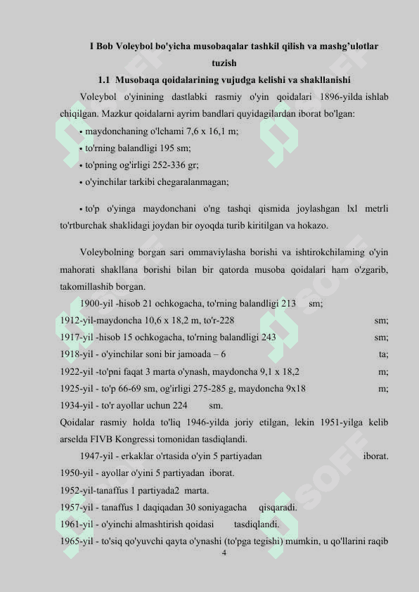 Voleybolchilarning musoboqa faoliyatidagi individual xususiyatlarini hisobga olgan holda mashg'ulotlar jarayonini tuzish 4