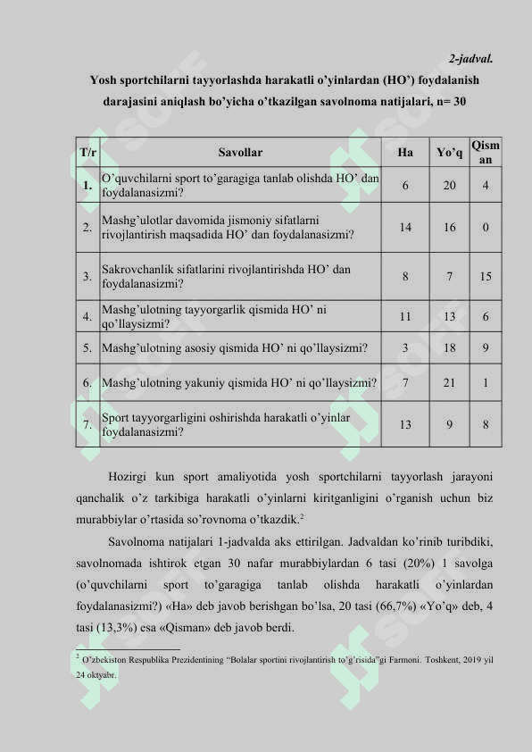 VOLEYBOLDA TEZKORLIK QOBILYATLARINI RIVOJLANTIRISH METODIKASINI TAVSIFI 5