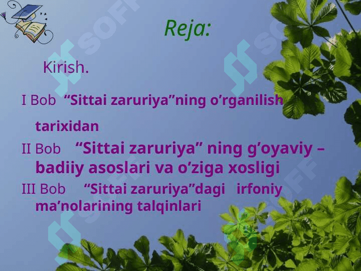 Alisher  Navoiy “Sittai zaruriya” qasidalar turkumining o’rganilishi va talqinlari 2